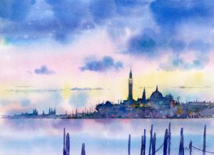 水彩画家古山拓が描くベネツィア