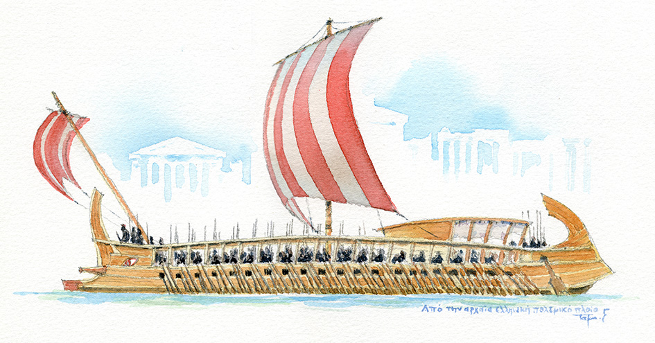 古代ギリシャの三段櫂船