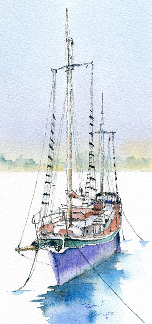 ブルターニュのヨット
