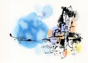 透明水彩｜仙台在住｜画家｜古山拓｜ニース｜フランス｜｜世界の風景｜イラストレーター