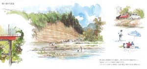 ＃広瀬川,#水彩,＃スケッチ,#古山拓,＃旅絵,＃イラストレーター,＃水彩画