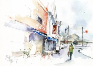 透明水彩｜仙台在住｜画家｜古山拓｜尾道｜日本の風景｜イラストレーター