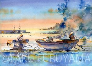 透明水彩｜仙台在住｜画家｜古山拓｜南三陸町｜戸倉｜｜宮城の風景｜イラストレーター