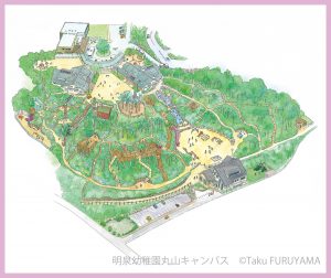 実地を踏査して仕上げたイラスト