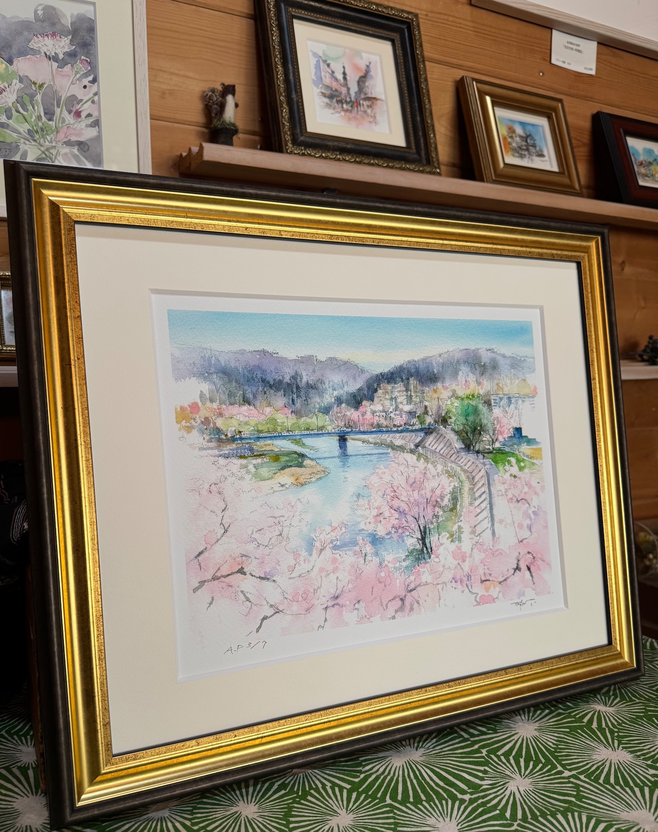 春の仙台風景｜ジクレー版画『桜色と広瀬川』ご紹介