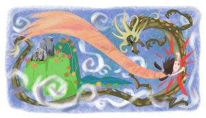 みちのく山のゆなな｜連載イラスト｜児童文学｜古山拓