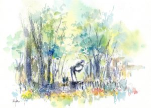 透明水彩｜仙台在住｜画家｜古山拓｜仙台｜定禅寺通｜東北｜日本の風景｜イラストレーター